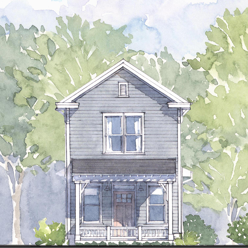 Chickadee+ House Drawing