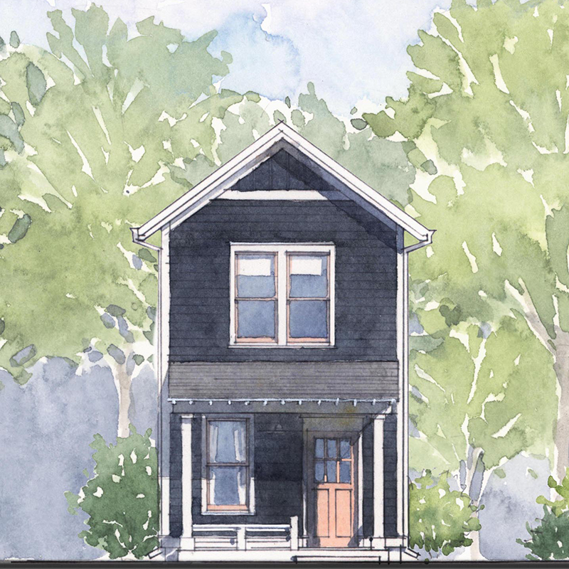 Bluebird House drawing