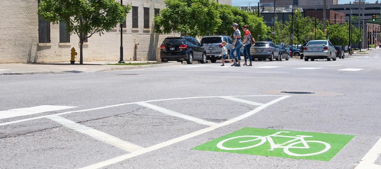 Bike Lane and Crosswalk