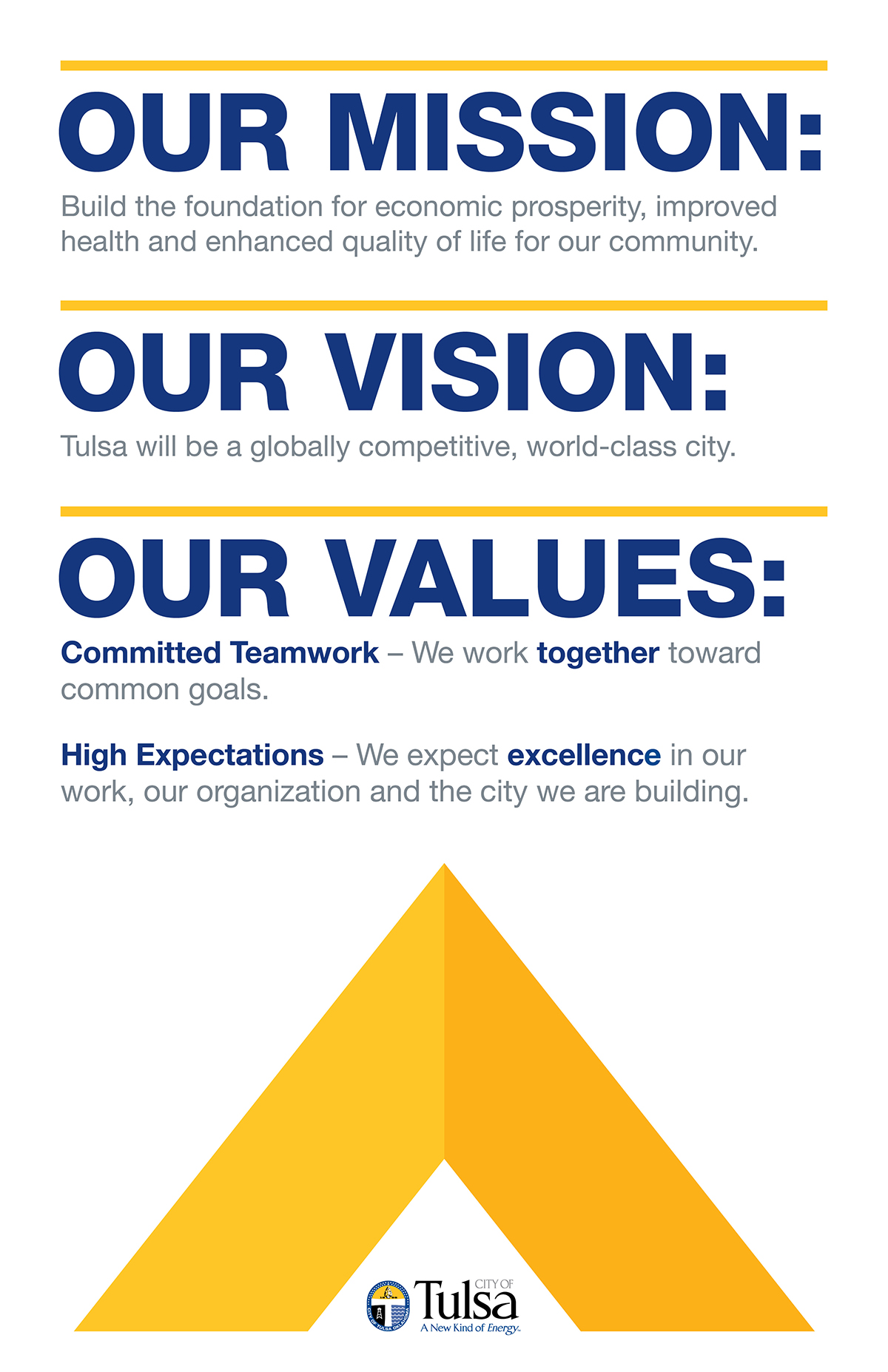 Mission, Vision and Values